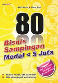 Image of 80 BISNIS SAMPINGAN MODAL < 5 JUTA