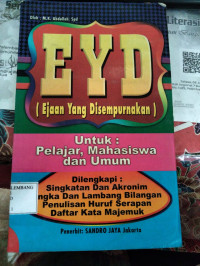 Image of EYD (EJAAN YANG DISEMPURNAKAN)